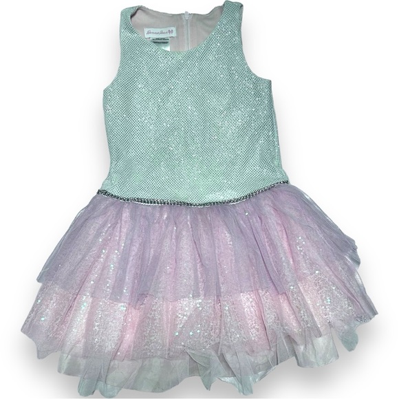 Bonnie Jean Other - EUC Bonnie Jean Formal Pink Dress Sequins, Rhinestones- Size 6 Girl